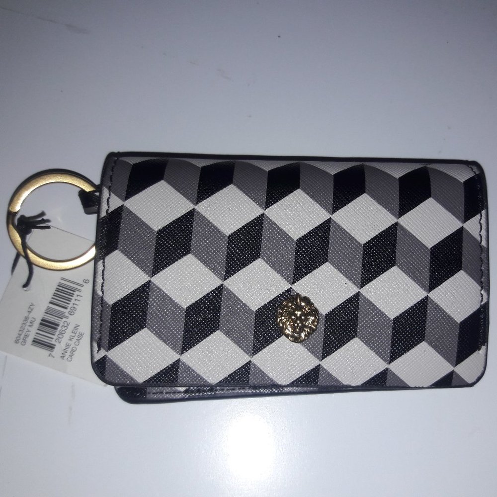NWT ANN KLEIN CHECKERED CARD CASE